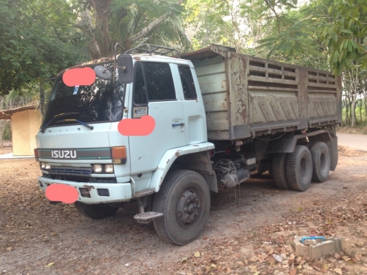 ขาย10ล้อดั๊มISUZU 240 แรงม้า หัวฟ้าแท้ กระบะสามมิตรลอนเฉียง สนใจโทร0819701072