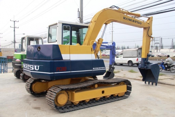 รถแบคโฮ Komatsu-PC80-3 มือสองญี่ปุ่นแท้ๆนำเข้าเอง ทำสี ตรวจเช็คสภาพให้หมด พร้อมใช้สุดๆราคาคุยกันได้ มีบริการขนส่ง รถแบคโฮ Komatsu-PC80-3 มือสองญี่ปุ่นแท้ๆนำเข้าเอง ทำสี ตรวจเช็คสภาพให้หมด พร้อมใช้สุดๆราคาคุยกันได้ มีบริการขนส่ง