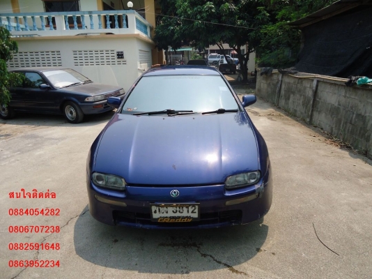 ขาย mazda astina ตาหยี เกียร์ออโต้ สีน้ำเงิน ราคา 99,000 บาท +++++++