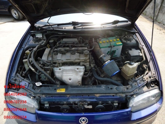 ขาย mazda astina ตาหยี เกียร์ออโต้ สีน้ำเงิน ราคา 99,000 บาท +++++++