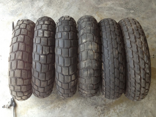 ขาย ยาง\%กึ่งวิบาก12" / ล้อเดิม ชาลี , มั้งกี้-กอลิร่า , NSR , APE แท้ญี่ปุ่น