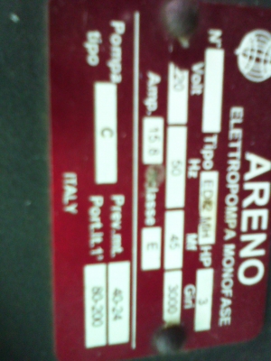 ปั๊มน้ำ3แรงม้า ARENO หอยโข่งไฟฟ้าแบบใบพัดเดี่ยวขนาดใหญ่ ซึ่งประกอบโดยตรงเข้ากับมอเตอร์ไฟฟ้า