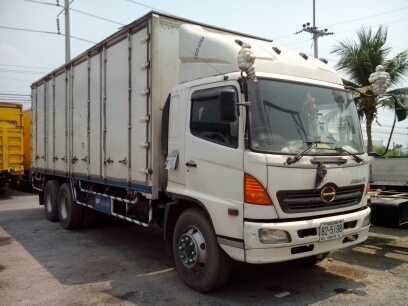 10ล้อเพลาเดียวHINOเมกก้าตู้บรรทุก10ประตู