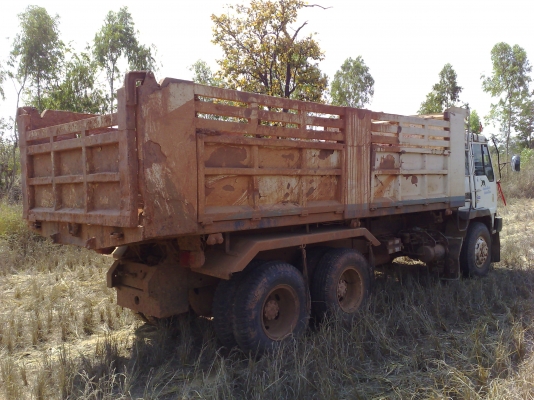 ขายรถบรรทุก 10 ล้อดั้ม MITSU TURBO TF 3663 เครื่องเดิมเกียร์เดิมทะเบียนเต็มกะบะ kac