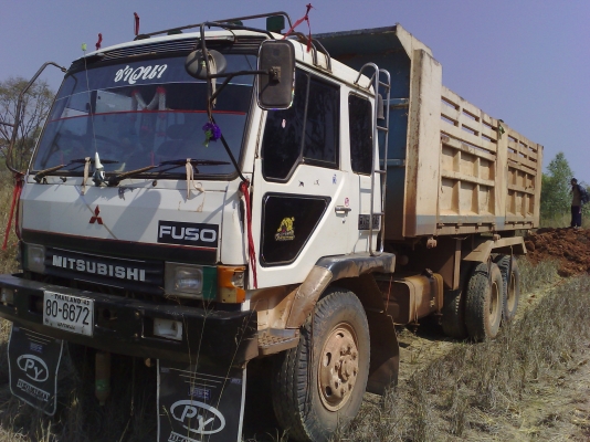 ขายรถบรรทุก 10 ล้อดั้ม MITSU TURBO TF 3663 เครื่องเดิมเกียร์เดิมทะเบียนเต็มกะบะ kac