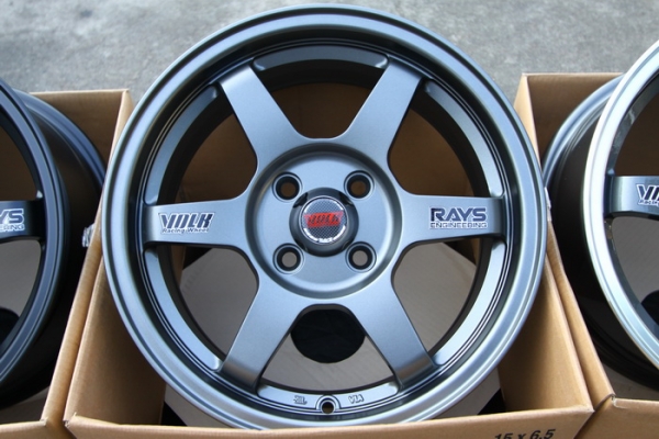 ล้อ15 TE37 (NEW) 4รู100 กว้าง6.5 ออฟ40 มี 4ชุดเท่านั้น