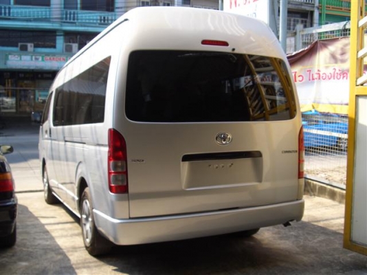 รถตู้TOYOTA COMMUTER 2500D4Dหลังคาสูงปี2007เบาะหนัง3แถวVIP