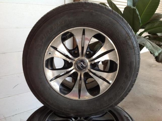 ขายล้อแม็คขอบ15  6 รู พร้อมยาง ปี11