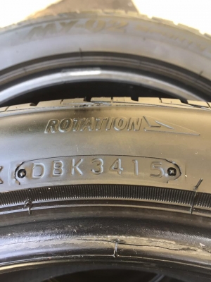 ขายยาง BRIDGESTONE MY-02 215-45-17 ปี15 ดอกหนาจัด สภาพสวย ไม่มีปะ ชุดละ 5,900 บาท