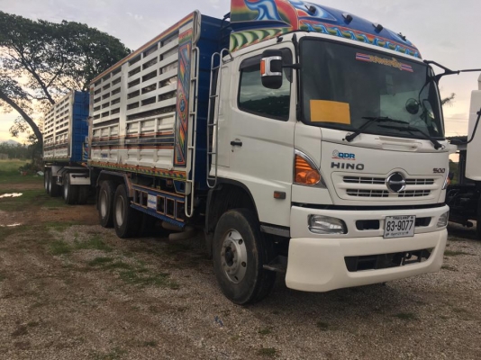 HINO FM2P 380แรงม้า ปี2557  22ล้อดัมพ์แม่ลูก