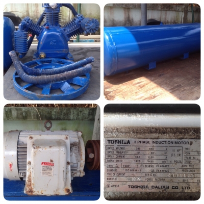 ปั้มลม PUMA  16 Bar มอเตอร์ 3 เฟส15 Hp ถังหนาพิเศษ 500 ลิตร