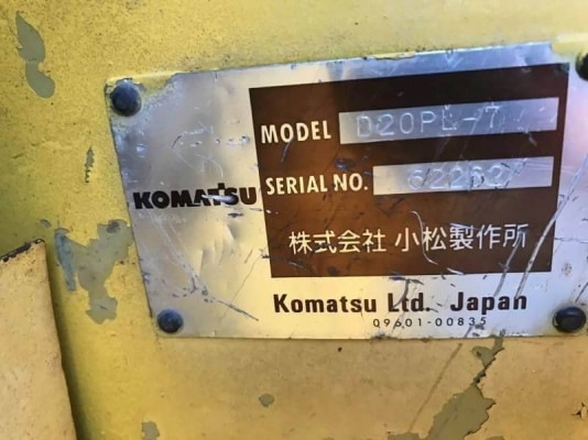 ขาย 165,000 แทรกเตอ KOMATSU D 20 PL -7 ทำงาน ดี เครื่องดี ปั้มดี  สภาพพร้อมใช้. เอกสารสัญญาซื้อขาย.   รถอยู่ นครปฐม โทร&amp;ไอดีไลน์ 0610710295
