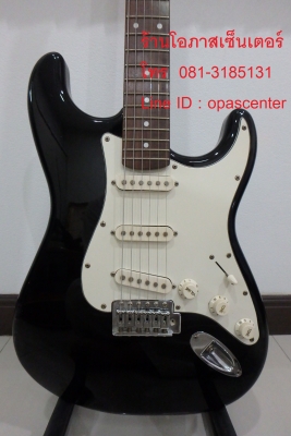กีต้าร์ไฟฟ้า Photogenic สีดำ 3 แท็ค ทรง Stratocaster สภาพดี