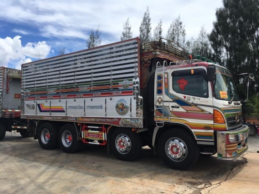 แม่ลูก Hino mega เครื่อง 260 แรง ปี 46 ดัมพ์มิเนียมอู่เบิ้มการช่างชุดใหญ่ แม่ 12 ล้อ ลูก 2 เพลา ทะเบียนพร้อม