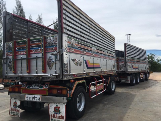 แม่ลูก Hino mega เครื่อง 260 แรง ปี 46 ดัมพ์มิเนียมอู่เบิ้มการช่างชุดใหญ่ แม่ 12 ล้อ ลูก 2 เพลา ทะเบียนพร้อม