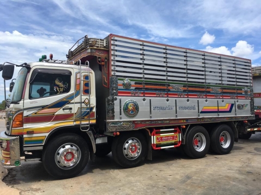 แม่ลูก Hino mega เครื่อง 260 แรง ปี 46 ดัมพ์มิเนียมอู่เบิ้มการช่างชุดใหญ่ แม่ 12 ล้อ ลูก 2 เพลา ทะเบียนพร้อม