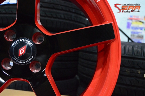 iNFORGED CV3 ขอบ17 4H100 M/RED/BK