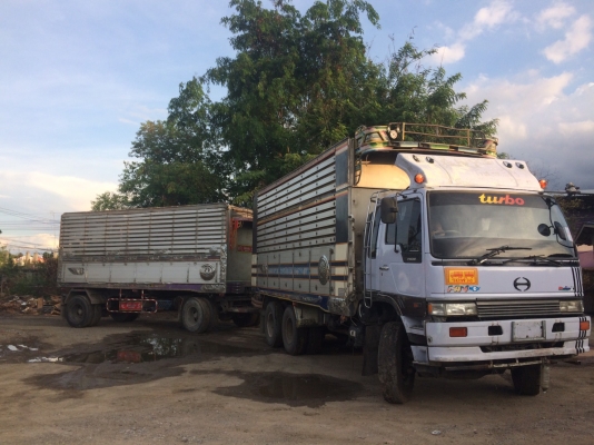 HINO 3M เครื่อง K13D turbo - 360 แรง ปี 47 ดัมพ์มิเนียมแม่ลูก 2 เพลา ไม่มีสโลด์ ทะเบียนพร้อม