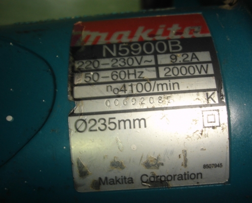 ขายเลื่อยวงเดือน 9 นิ้ว makita รุ่น N5900B (2,000w.)