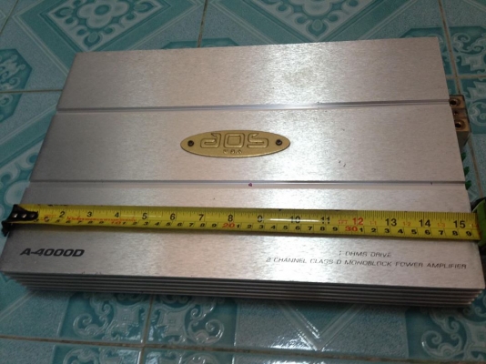 แอมป์คลาสดี aos A-4000D (ยาว39เซน)มือสองสภาพสวยอะไหล่งานเกรด มัดไฟลูกหย่ายๆ ขั่วไฟหย่ายๆใช้งานปกติ เบสดีมากหนักแน่นขับ10&quot;-12&quot;หล่อว้อยไม่เกิน3&quot;ได้ ขาย 2650 บาท สนใจ0892425454 อยู่สระบุรีส่งได้