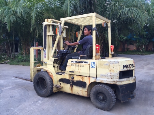 ขายFORKLIFT MITSUBISHI FG25(2.5ตัน) สวยเดิมจากญี่ปุ่น ยังไม่เคยใช้ในไทย 129,000เท่านั้น!!