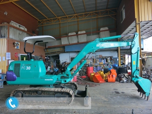 ขายรถขุด KOMATSU PC30-7 สภาพพร้อมใช้งาน ระบบเร็วแรง เครื่องสวย พร้อมทำสี  ราคา 400,000 บาท มีวีดีโอให้ชม ติดต่อเจ้าของโดยตรง:096-5411713 หรือ 092-5768909 {วัชรัตน์}
