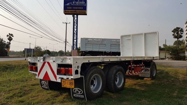 ขาย ลูกพ่วงพื้นเรียบสามเพลา ปี 50 อู่ซีทีทรัค ยาว 6.80 เมตร สภาพร้อมใช้งาน เอกสารพร้อมโอน สนใจติดต่อเรา ดำสุโขทัย โทร 089-7087998,081-7855503 หรือเยี่ยมชมเว็ปไซได้ที่ www.dum-sukhothai.com เรายินดีให้บริการขาย ลูกพ่วงพื้นเรียบสามเพลา ปี 50 อู่ซีทีทรัค ยาว