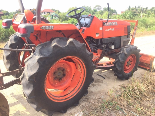 มาแล้วรถไร่ แทรกเตอร์ L3408 พร้อมใบดันดิน+ผานบุกเบิก