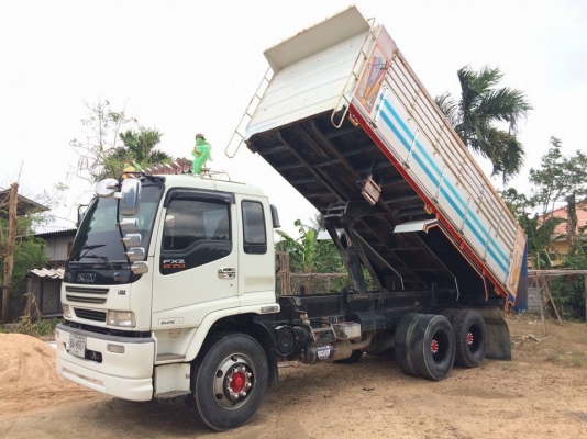 Isuzu 270 แรง ยูโรทู ปี 51 กระบะดัมพ์มิเนียม มีระบบลากพ่วง