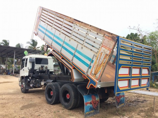 Isuzu 270 แรง ยูโรทู ปี 51 กระบะดัมพ์มิเนียม มีระบบลากพ่วง
