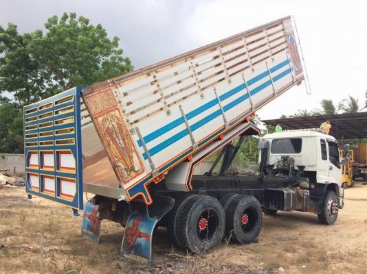 Isuzu 270 แรง ยูโรทู ปี 51 กระบะดัมพ์มิเนียม มีระบบลากพ่วง