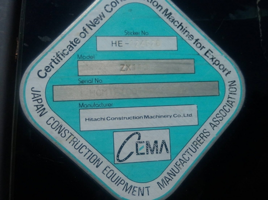 ขายรถแบคโฮ110 HITCHI XZ-1 สภาพเดิมๆ