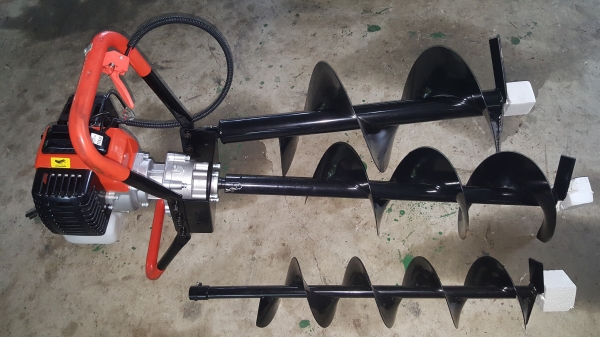 เครื่องเจาะดิน มีตัวเจาะให้ 3 ขนาด ขนาด 150mm 200 mm 300 mm เครื่องเจาะดิน มีตัวเจาะให้ 3 ขนาด ขนาด 150mm 200 mm 300 mm