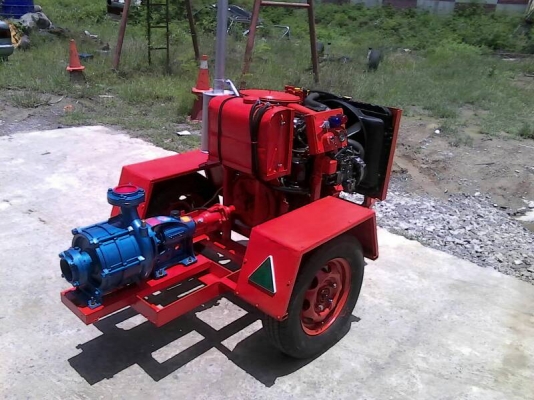 ปั้มน้ำแรงดันสูงใช้เครื่องISUZUดีเซลส่งน้ำระยะไกล1000-2400 เมตรปั๊มน้ำ3ใบพัด(ของใหม่)