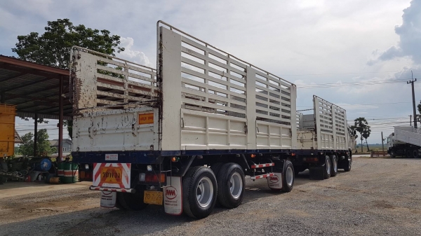 Hino เครื่อง 344 แรง ปี 55 กระบะไม่ดัมพ์แม่ลูก 3 เพลาแท้ ทะเบียนพร้อม