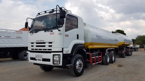 Isuzu เครื่อง 360 แรง ปี 57 แทงค์แม่ลูก ไมล์ 93,xxx #ติดตั้งดัมพ์หรือหัวคัสซีแยกขายทุกกรณีค่ะ
