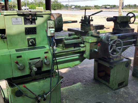 เครื่องกลึง 6 ฟุต 2 เพลา รุ่นหนัก พร้อมใช้งาน เดินฟิต ปาดหน้าเรียบ กลึงเกลียวได้ ด่วนๆๆ 65,000