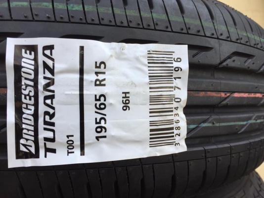 ขายยางใหม่ BRIDGESTONE TURANZA T001 195-65-15 ปี17 เส้นละ 2,550 บาท