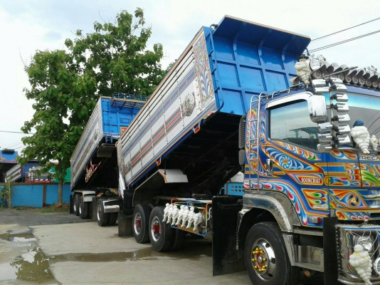 พ่วง 22 ล้อ ISUZU FXZ360 ปี57 กระบะอลูมิเนียม -ดั้ม หินทราย อู่ซุ่นชัย ไมล์ 210,000 กม. สภาพสวย  ๆ ราคา 2.85 ล้าน