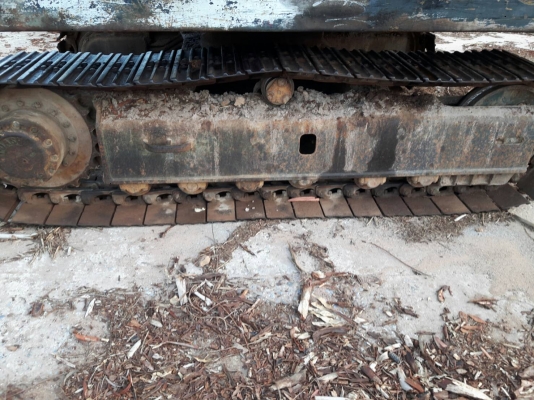 ขายแบ็คโฮรพร้อมหัวคีบ komatsu pc100-2