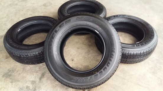 ขายยางป้ายแดง bridgestone dueler h/t 684ll 265/65r17 ผลิตสัปดาห์ที่8 ปี17