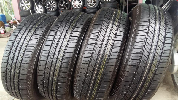 ขายยางป้ายแดง bridgestone dueler h/t 684ll 265/65r17 ผลิตสัปดาห์ที่8 ปี17