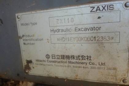 ขาย  745,000 บาท HITACHI ZX110-1 ทำงาน 29,xxx ชม เครื่องดี ปั้มแรง โช่หนา เอวแน่น ไฟฟ้าครบ เอกสารอินวอยท์   รถอยู่ จ.โคราช โทร&amp;ไอดีไลน์ 0610710295