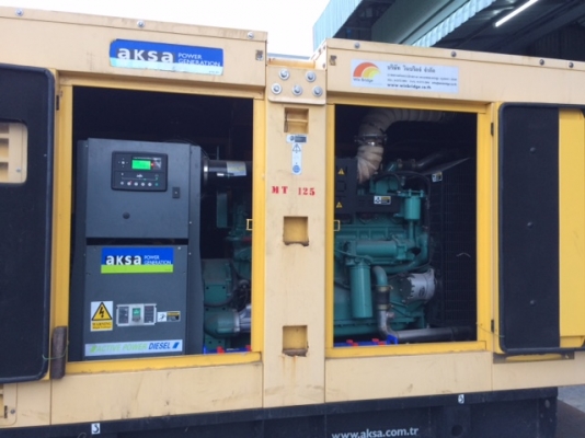 ขายเครื่องปั่นไฟ aksa genset 350kva Cummins NTA855-G1B,Aksa 325/350kva pipat 098-2641749