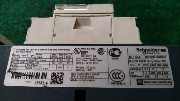 แมกเนติก Schneider  รุ่น LC1 D25