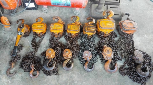 ** SOLD ** รอกโซ่สาวญี่ปุ่น VITAL 1.5 t - 10 t ของลงตู้สวยๆคัดมาพร้อมใช้