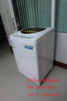 ลดราคา-เครื่องซักผ้า Toshiba 10 กิโล อัตโนมัติ ฝาบน รุ่น AW-B1100GT สภาพใหม่ ผลิต 2557
