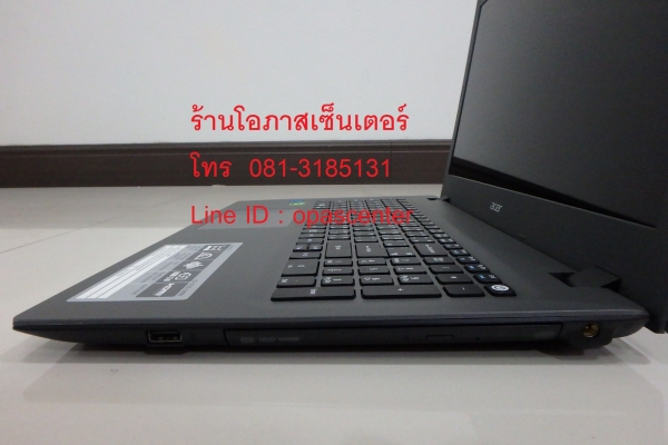โน๊ตบุ๊ค 15.6 นิ้ว Acer Aspire E5-573G Core i5-5200U Ram8G HDD500GB การ์ดจอ GeForce 940M ที่ชาร์ท กระเป๋า มีประกันศูนย์ 04/2018