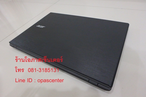 โน๊ตบุ๊ค 15.6 นิ้ว Acer Aspire E5-573G Core i5-5200U Ram8G HDD500GB การ์ดจอ GeForce 940M ที่ชาร์ท กระเป๋า มีประกันศูนย์ 04/2018