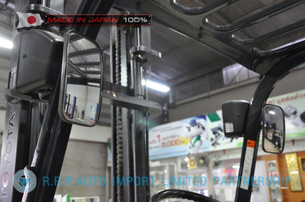 ขายรถโฟล์คลิฟท์มือสอง TOYOTA รุ่น TOYOTA รุ่น 7FD30-18007 นำเข้าจากประเทศญี่ปุ่น 100\% ไม่เคยใช้งานในไทย